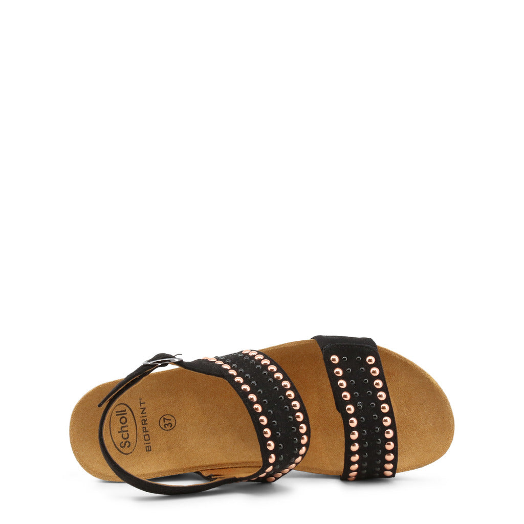 Scholl Michelle Black Wedges Women's Sandals F293431004350