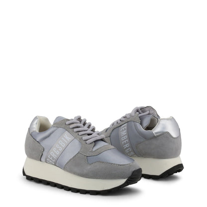 Bikkembergs FEND-ER 2087 Suede Silver Grey/Grey Women's Casual Shoes