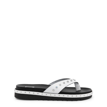 Ana Lublin Janete Leather White Women's Flip Flops