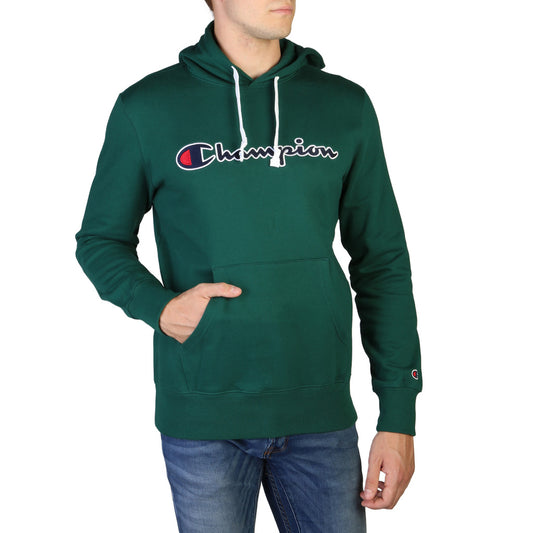 Champion Script Logo Pullover Hooded Men's Sweatshirt 214718-GS502