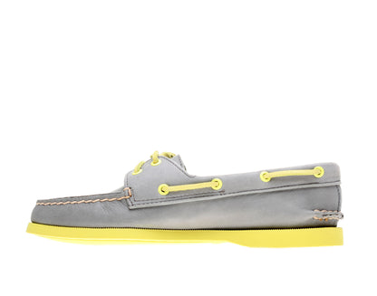 Sperry Top Sider Authentic Originals Grey/Yellow Women's Boat Shoes 9826413