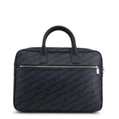 Emporio Armani Polyester Indigo Men's Briefcase Y4P092YLO7E182720