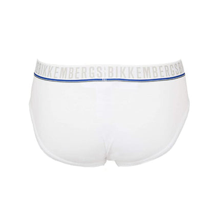 Bikkembergs 3-Pack Briefs White Men's Underwear 100VBKT042851100