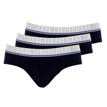 Bikkembergs 3-Pack Briefs Blue Men's Underwear 100VBKT042853000
