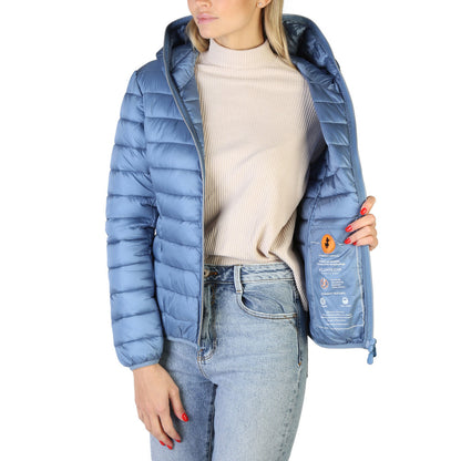 Save The Duck Alexis Hooded Coronet Blue Women's Puffer Jacket D33620W-IRIS15-90045