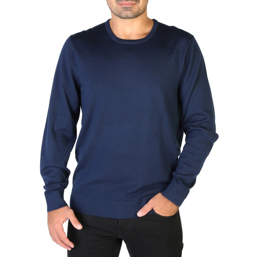 Calvin Klein Merino Wool Jumper Blue Men's Sweater K10K109474-DW4