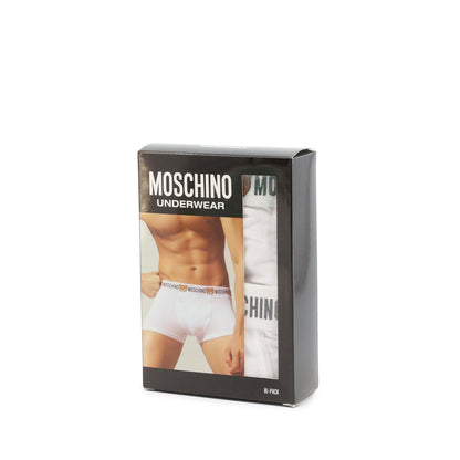 Moschino Underbear 2-Pack Boxer Briefs White Men's Underwear A477081190001