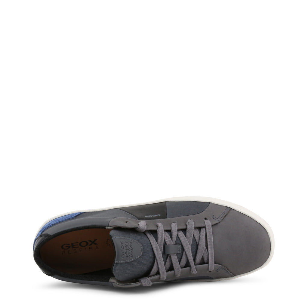 Geox Warley Stone/Black Low Top Casual Men's Sneakers U926HB04311C9147