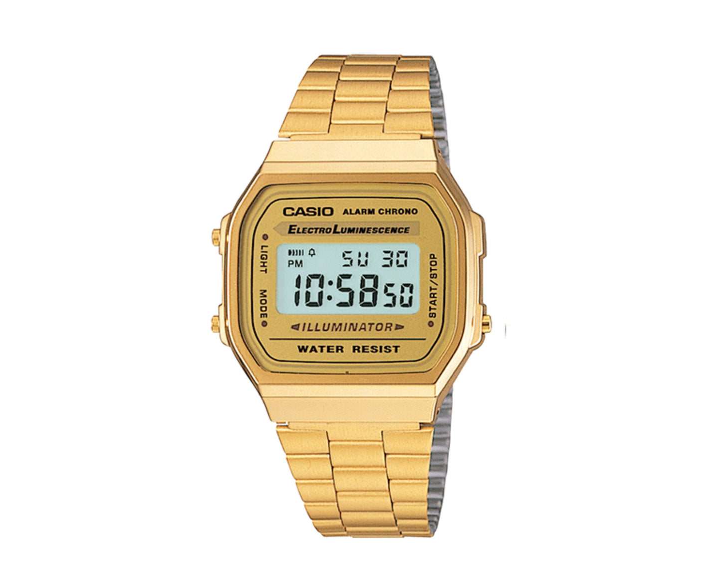 Casio Classic Vintage Digital Metal Gold Men's Watch A168WG-9VT