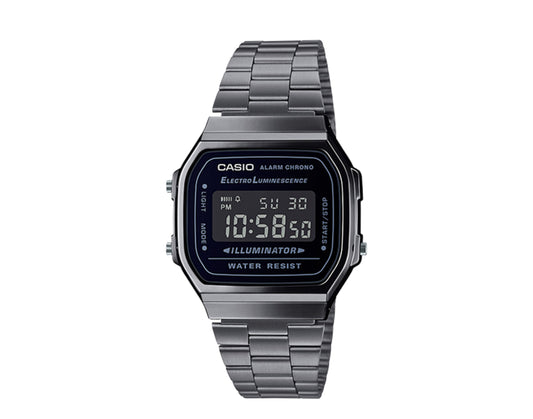 Casio Vintage A168WGG Digital Metal Black Men's Watch A168WGG-1BVT