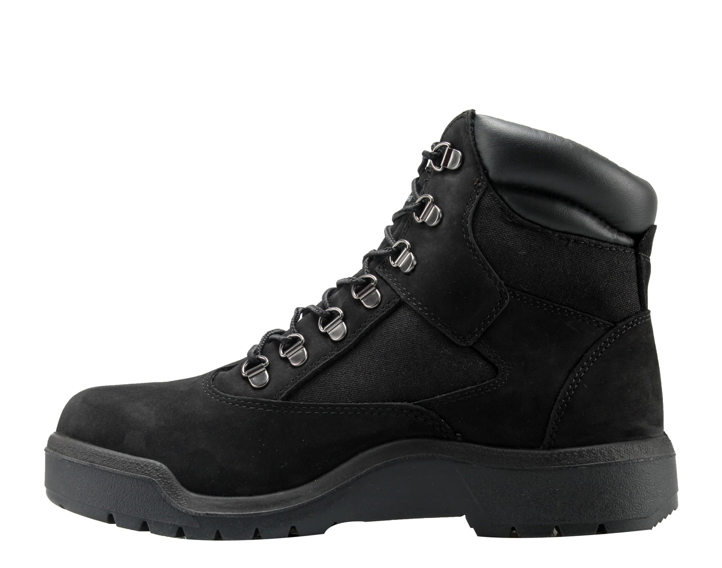 Timberland 6-Inch Waterproof Field Boot Black Nubuck Men's Boots A17KC