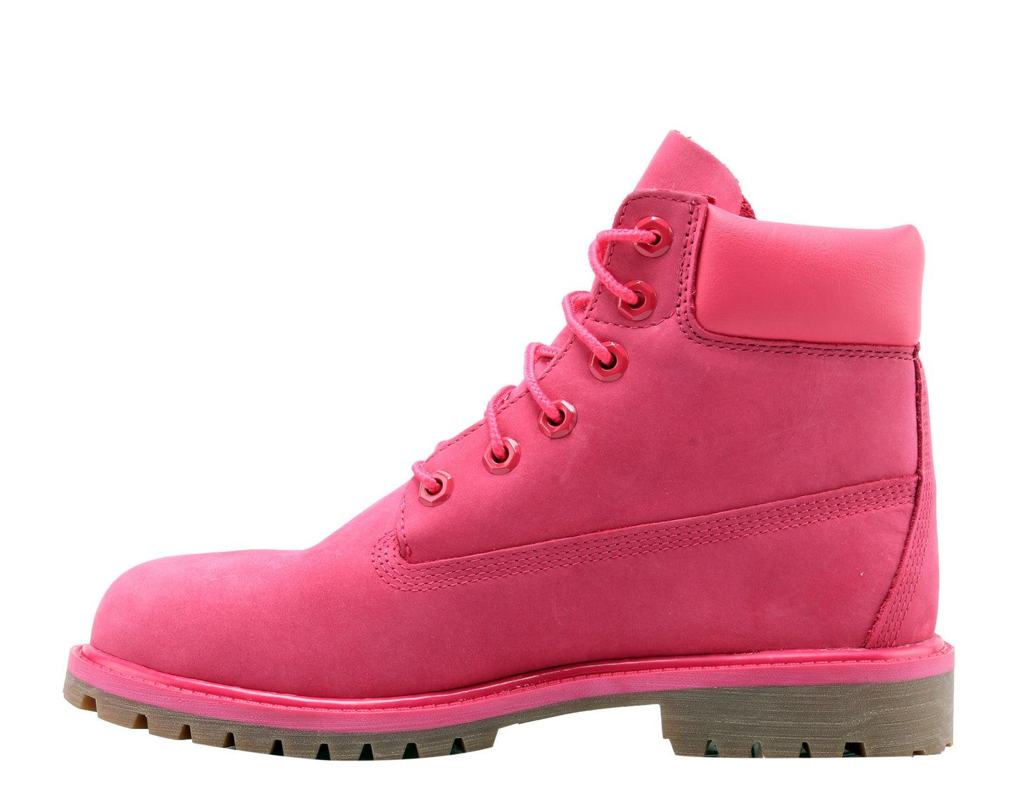 Timberland 6-Inch Premium Waterproof Rose Red Junior Big Girls Boots A1ODE