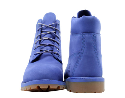 Timberland 6-Inch Premium Waterproof Blue Violet Junior Big Kids Boots A1P6H