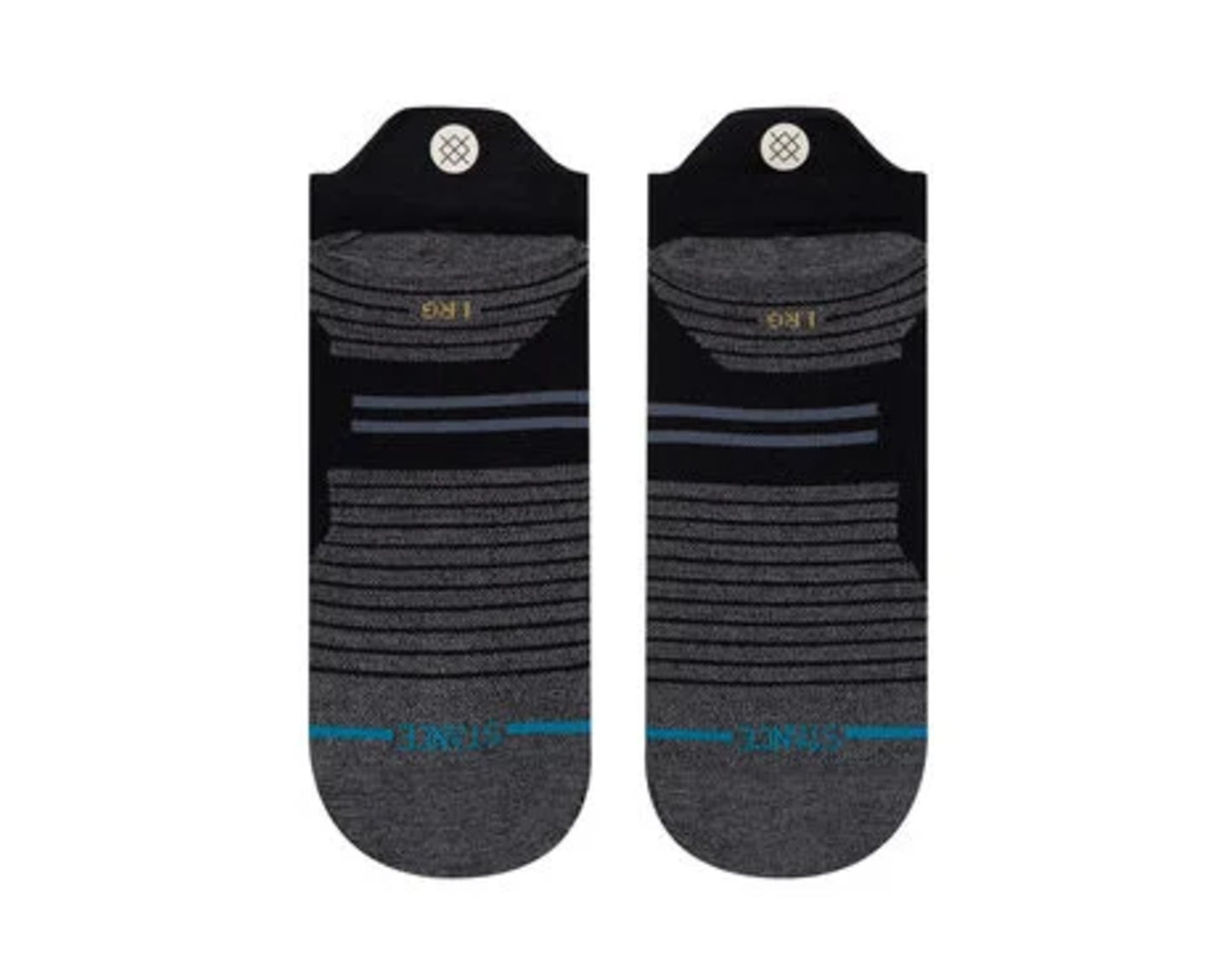 Stance Feel 360 - Run Light Tab ST Black Ankle Socks A218A20RLT-BLK