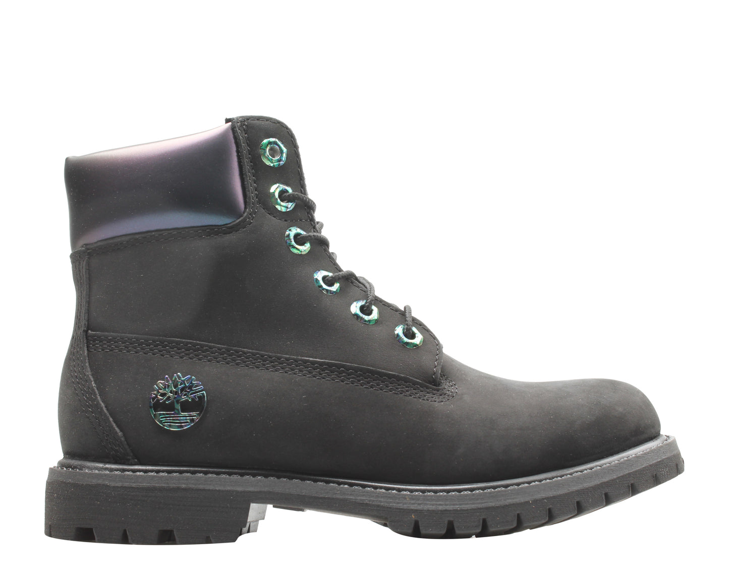 Timberland 6-Inch Premium Waterproof Black/Iridescent Women's Boots A21Y1