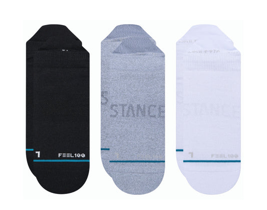 Stance Feel 100 - Prime Tab 3 Pack Multi-Color Ankle Socks A256A20ATH-MUL