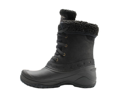 The North Face Shellista Roll Down Black/Weathered Black Women's Boots A3RQY-7VR