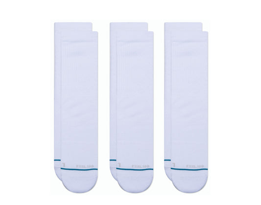 Stance Feel 100 - Prime Crew 3 Pack White Socks A556A20ATC-WHT