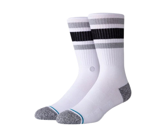 Stance Casual Boyd ST White/Grey Crew Socks A556A20BOS-WHT
