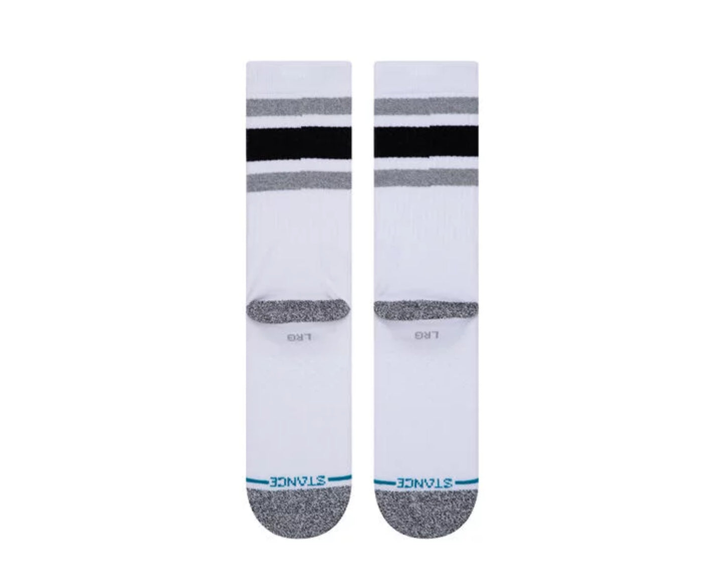 Stance Casual Boyd ST White/Grey Crew Socks A556A20BOS-WHT