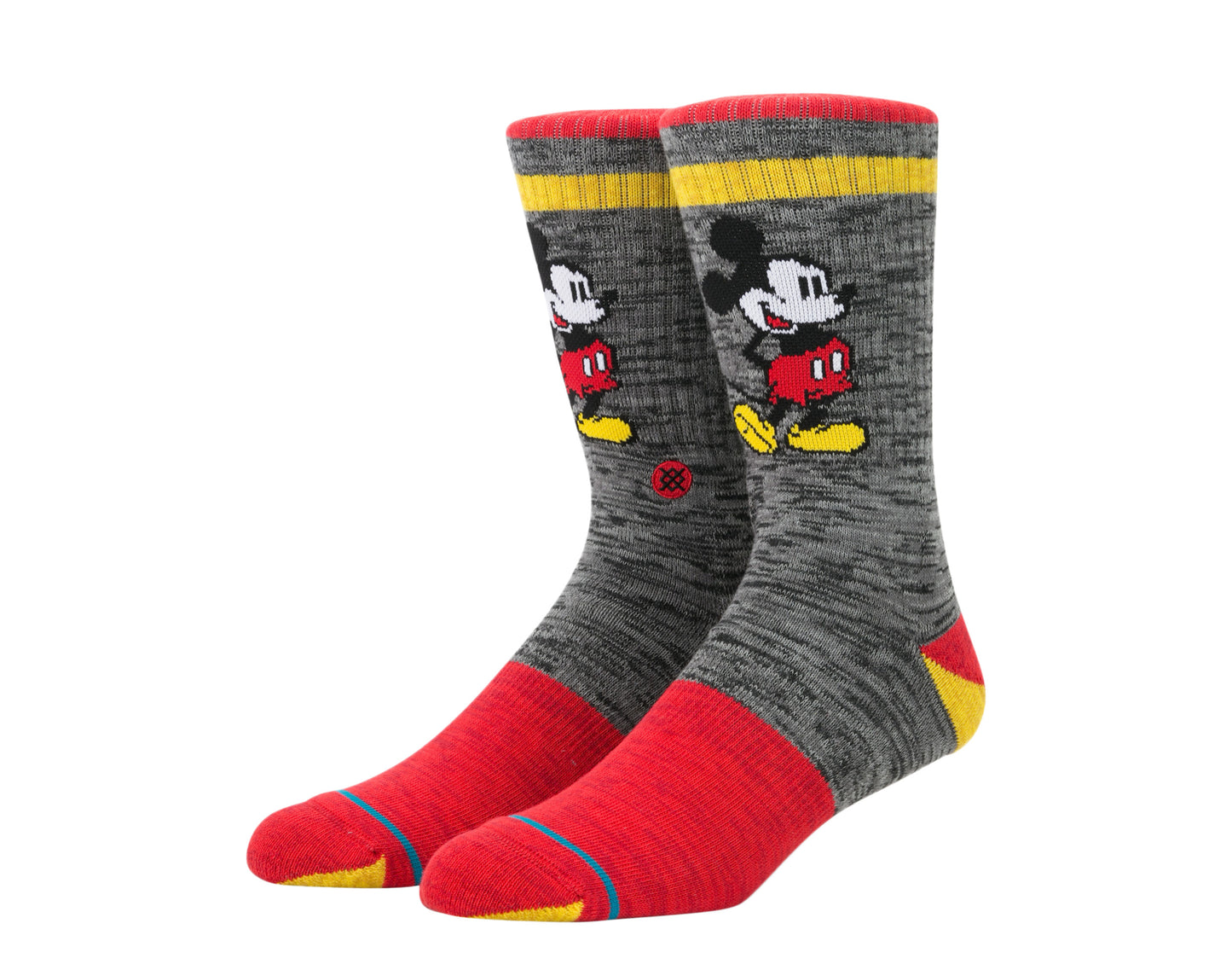 Stance x Disney Vintage Disney Mickey Mouse Black Crew Socks A556A20VIN-BLK
