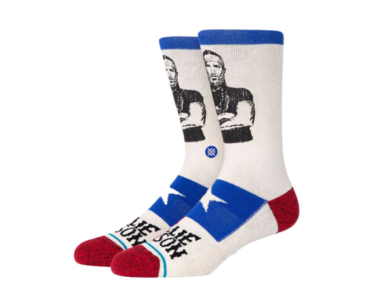 Stance Willie Nelson Eagle Off White/Red/Blue Crew Socks A558B20WIL-OFW