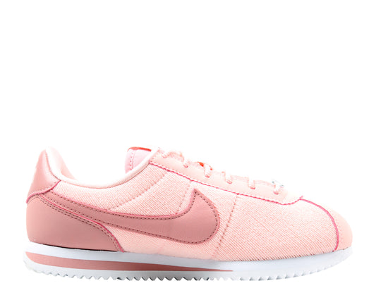 Nike Cortez Basic TXT SE (GS) Pink/Pink-White Big Kids Running Shoes AA3498-600