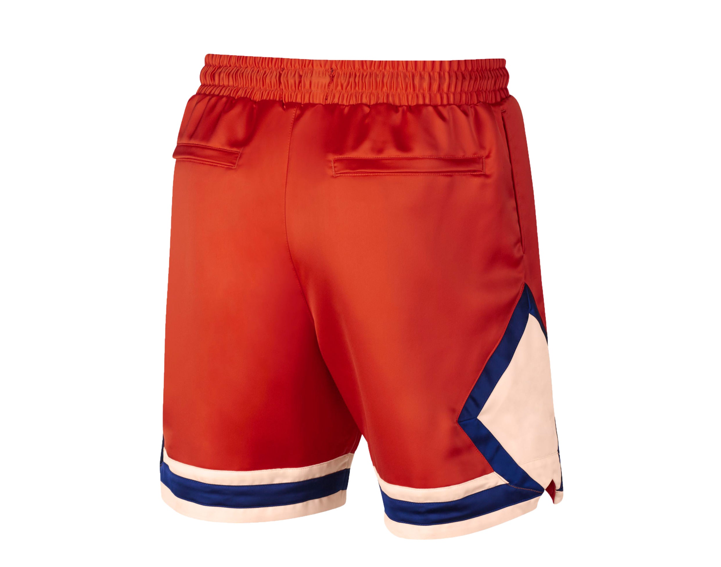 NWT Men's Nike Air Jordan Satin Diamond deals Shorts Orange Blue