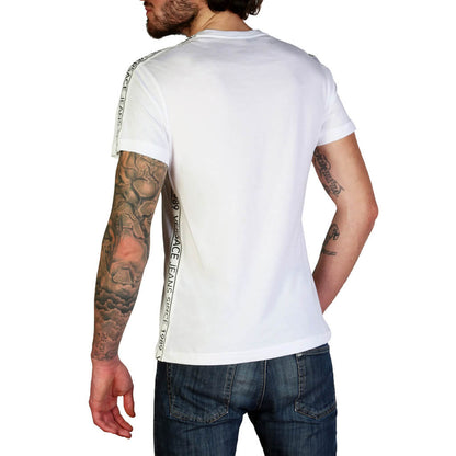 Versace Jeans Crew Neck Short Sleeve Men's White T-Shirt B3GTB7S1-11620