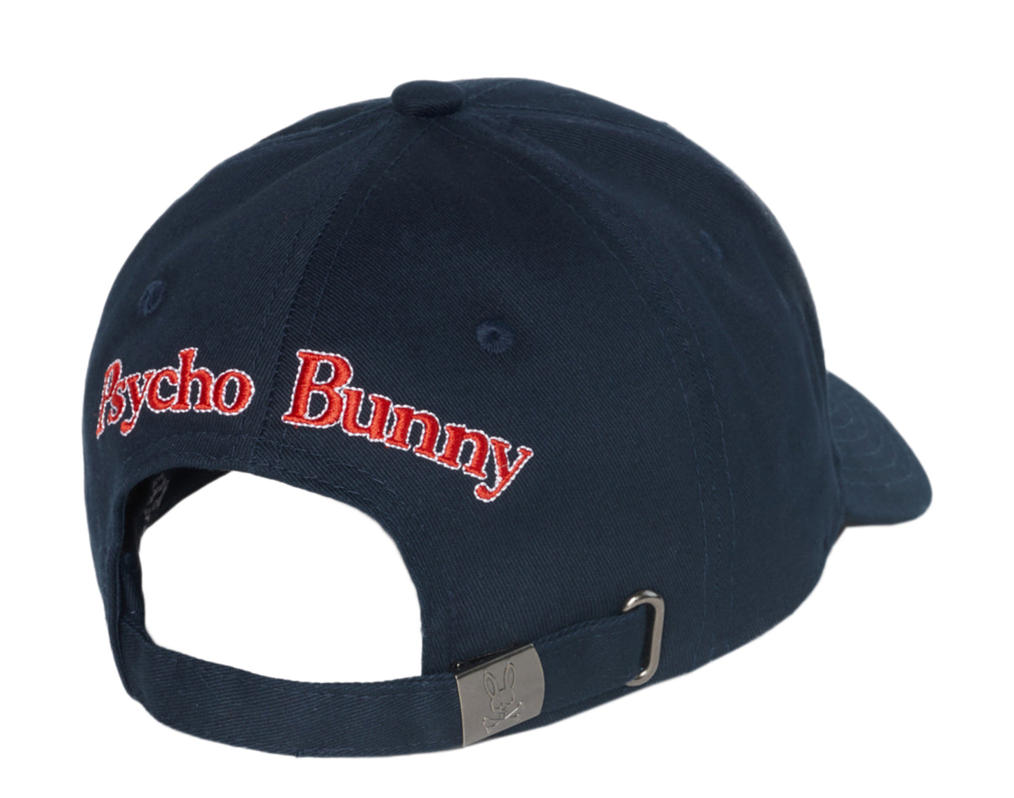 Psycho Bunny Chenille Patch Baseball Navy Men's Cap B6A110L1HT-NVY