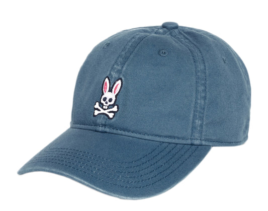 Psycho Bunny Sunbleached Adriatic Blue Men's Cap Dad Hat B6A815E1HT-ART