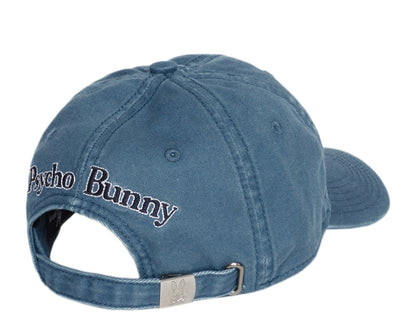 Psycho Bunny Sunbleached Adriatic Blue Men's Cap Dad Hat B6A815E1HT-ART