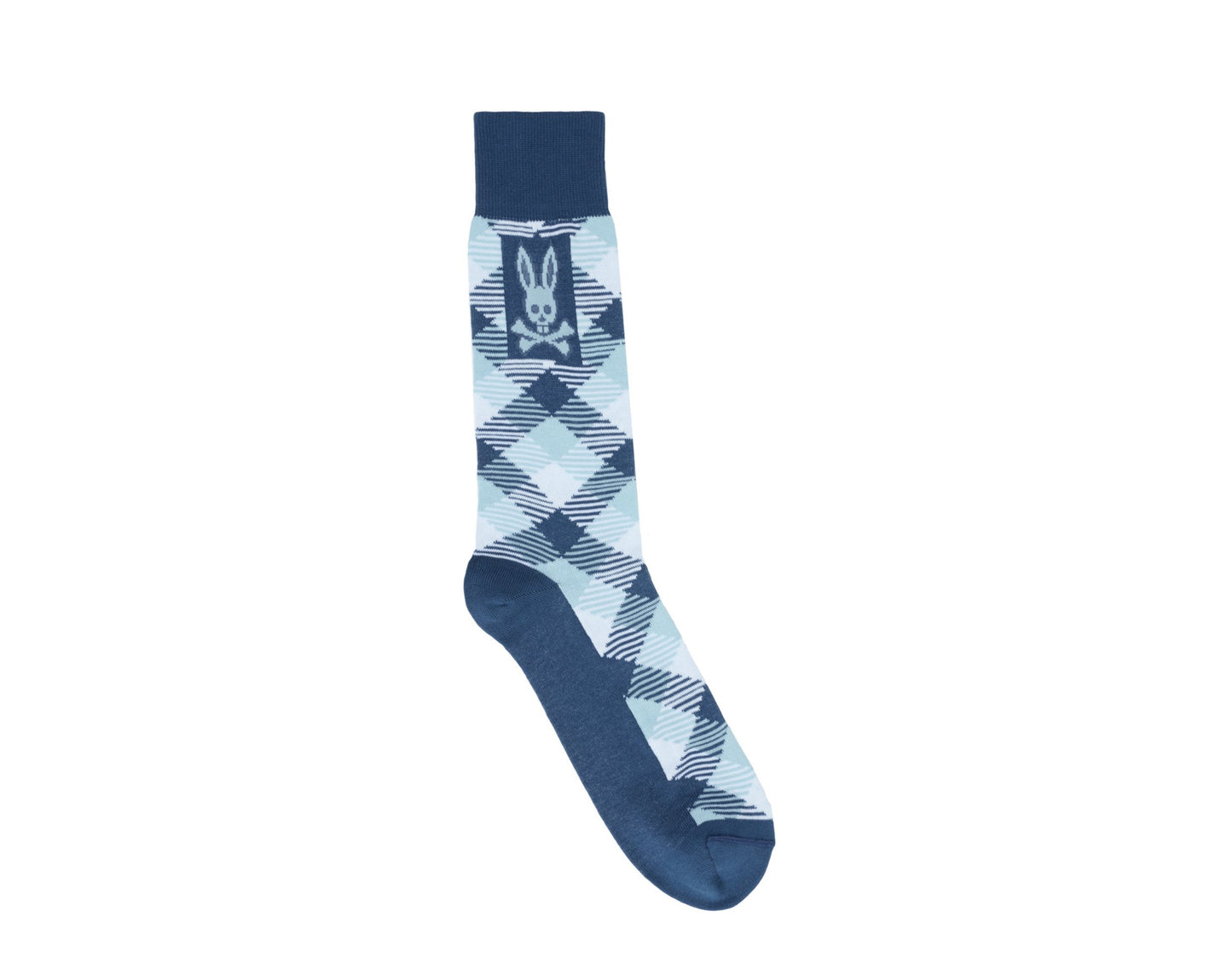 Psycho Bunny Argyle Normandy/Blue/White Men's Socks B6F872J1PB-NOR