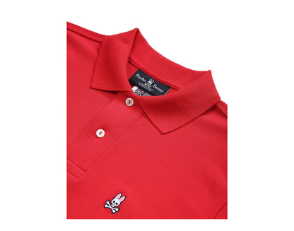 Psycho Bunny Classic Polo Brilliant Red Men's Shirt B6K001CRPC-BRI