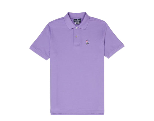 Psycho Bunny Classic Polo Helio Purple Men's Shirt B6K001J1PC-LIO