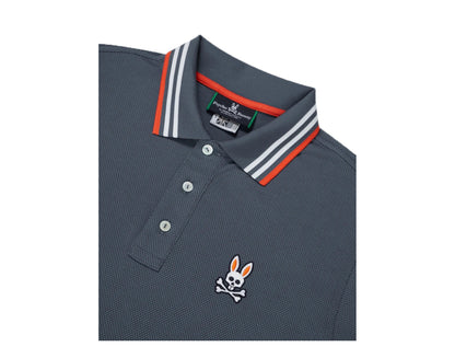 Psycho Bunny Woburn Sports Polo Normandy Blue/Orange Men's Shirt B6K840J1PB-NOR