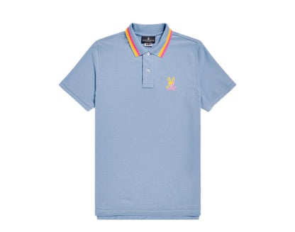 Psycho Bunny Surrey Polo Cayman Blue Men's Shirt B6K973L1PC-CAY