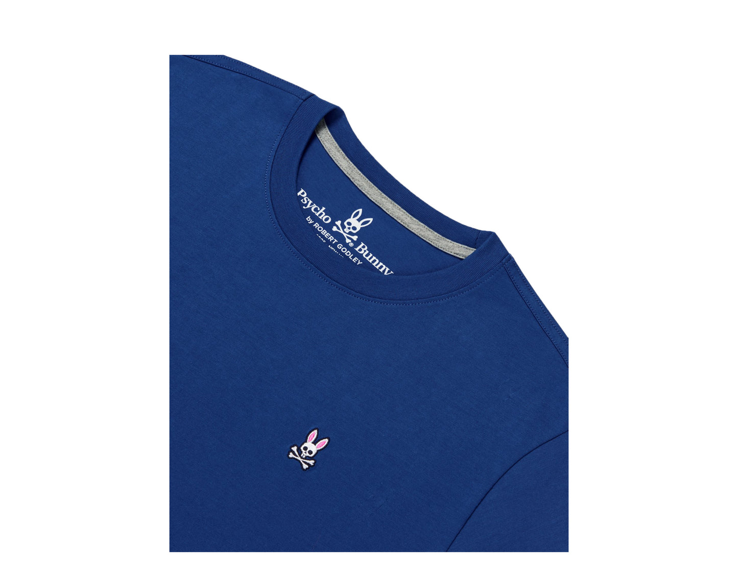 Psycho Bunny Classic Crew Neck Seaport Blue Men's Tee Shirt B6U014F1PC-SPR
