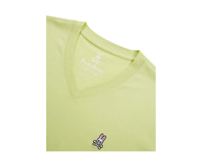 Psycho Bunny Classic V-Neck Daiquiri Green Men's Tee Shirt B6U100D1PC-DAI