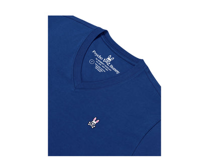 Psycho Bunny Classic V-Neck Seaport Blue Men's Tee Shirt B6U100F1PC-SPR