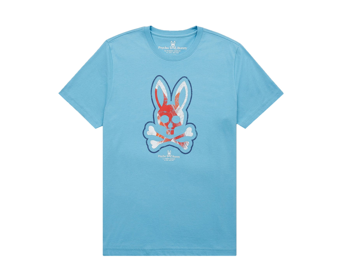 Psycho Bunny Halkirk Graphic Curacao Blue Men's Tee Shirt B6U243E1PC-CAC