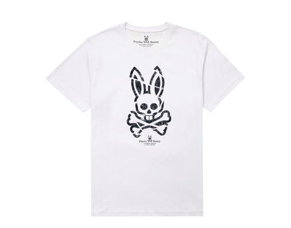 Psycho Bunny Teston Graphic White Men's Tee Shirt B6U247E1PC-WHT