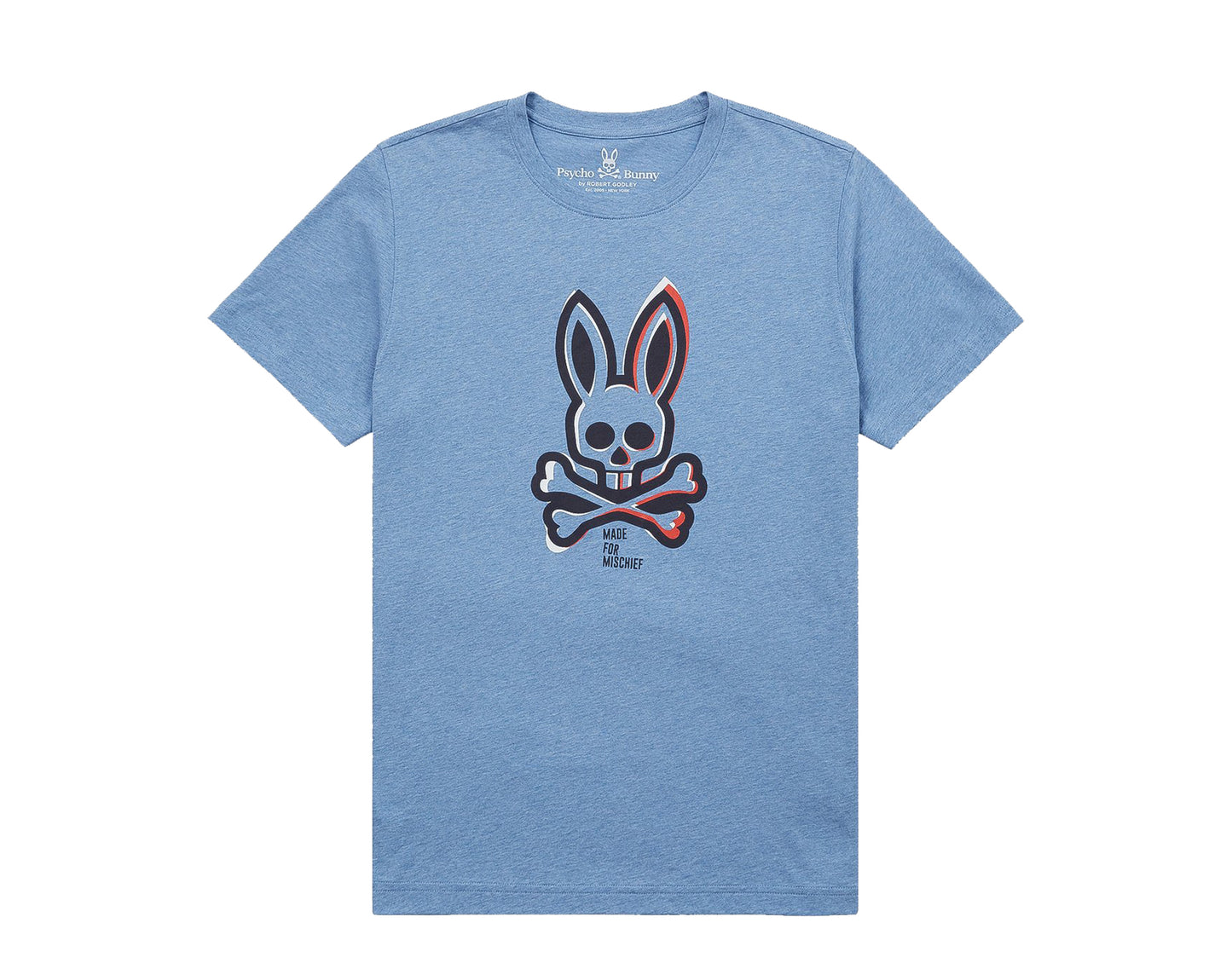 Psycho Bunny Loyn Graphic Heather Bahamas Men's Tee Shirt B6U297E1PC-HMS