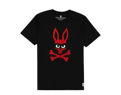 Psycho Bunny Mischief Zorro Bunny Graphic Black Men's Tee Shirt B6U526G1PC-BLK