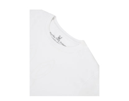 Psycho Bunny Westcott Graphic White Men's Tee Shirt B6U639H1PC-WHT