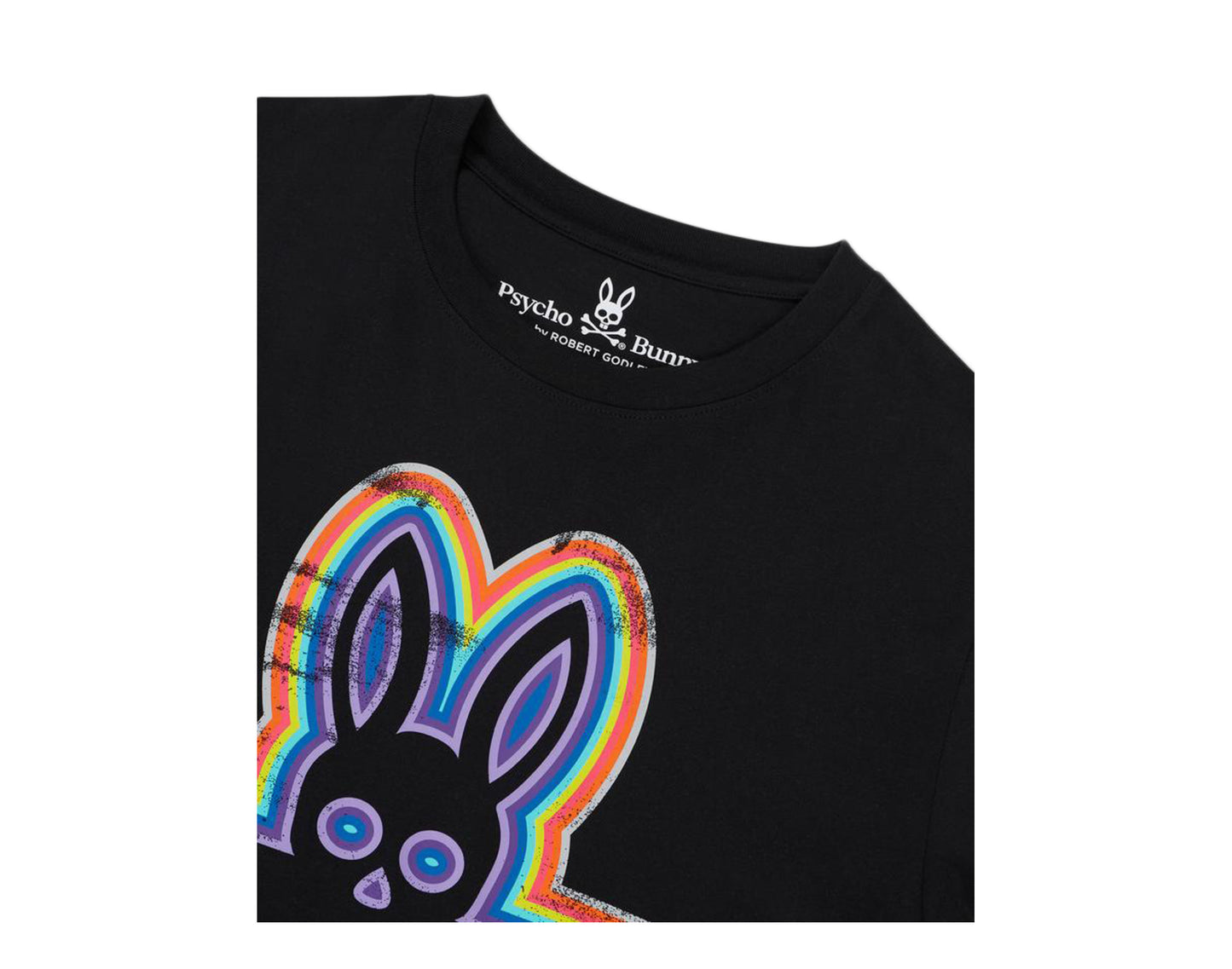 Psycho Bunny Solebay Graphic Black/Multi Men's Tee Shirt B6U764J1PC-BLK