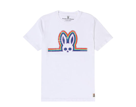 Psycho Bunny Solebay Graphic White/Multi Men's Tee Shirt B6U764J1PC-WHT