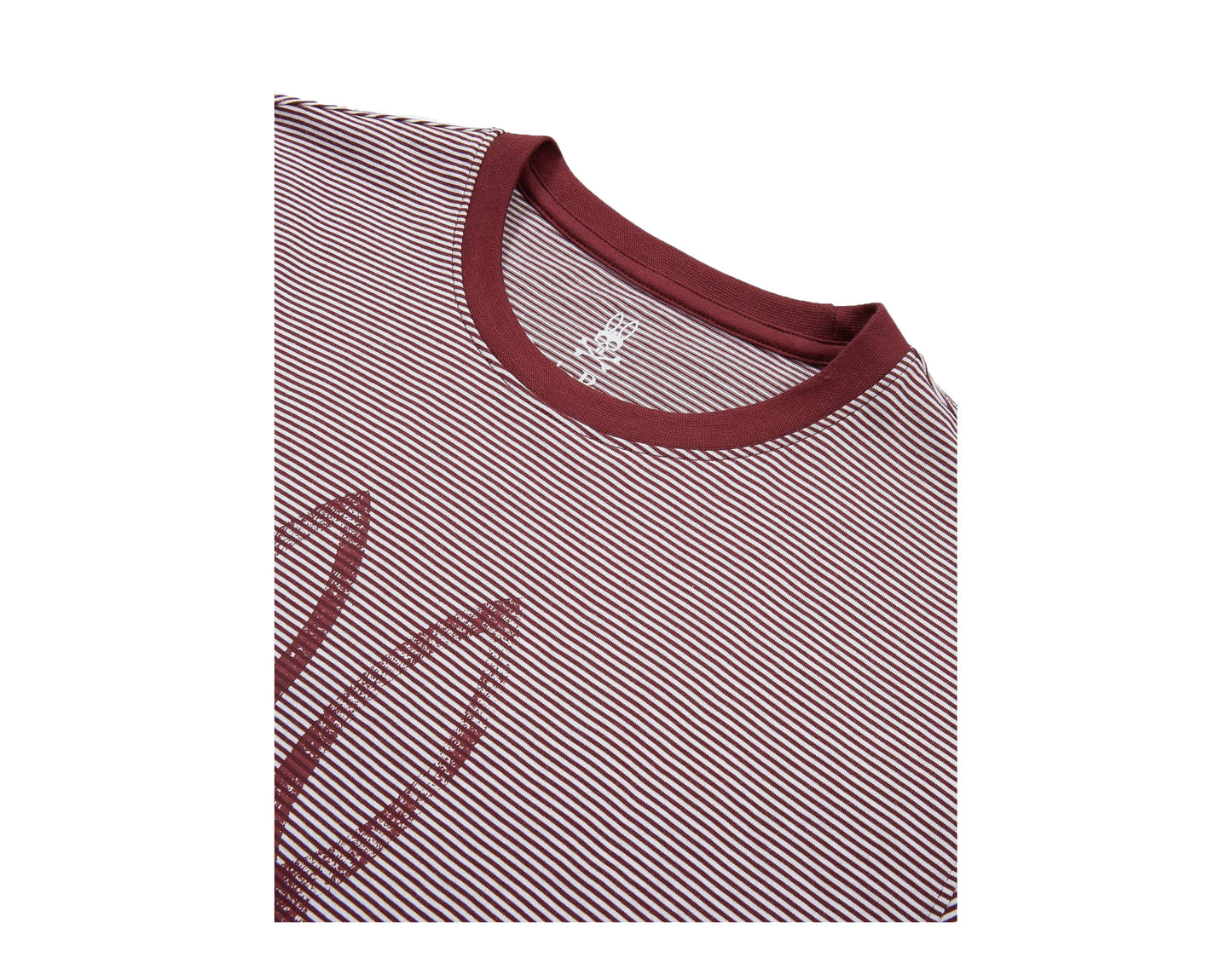 Psycho Bunny Micro Stripe Printed Port Burgundy Men's Tee Shirt B6U911A1PC-PRT
