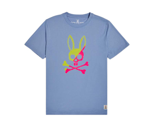 Psycho Bunny Andover Graphic Cayman Blue Men's Tee Shirt B6U999L1PC-CAY