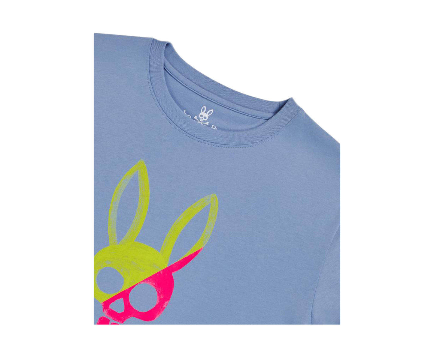 Psycho Bunny Andover Graphic Cayman Blue Men's Tee Shirt B6U999L1PC-CAY